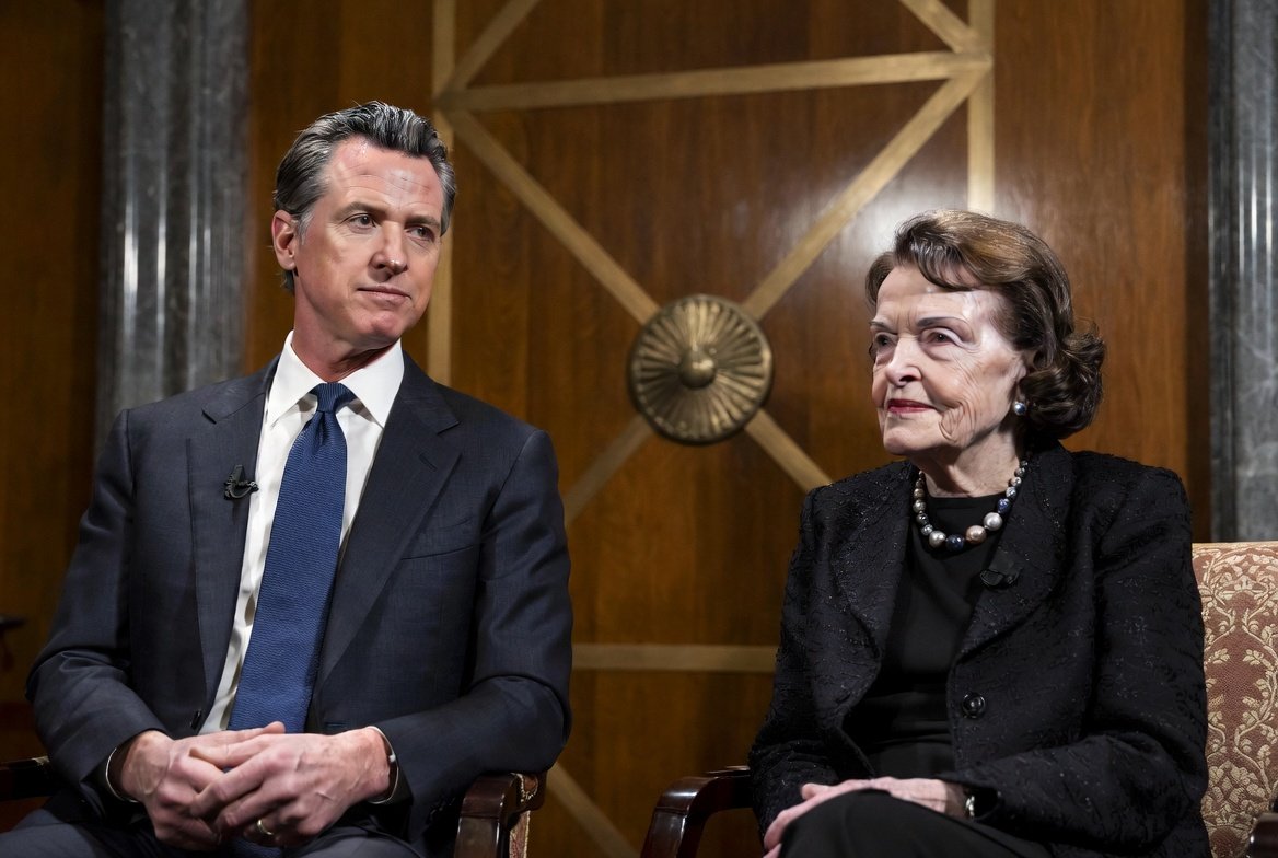 Is Gavin Newsom Related to Dianne Feinstein