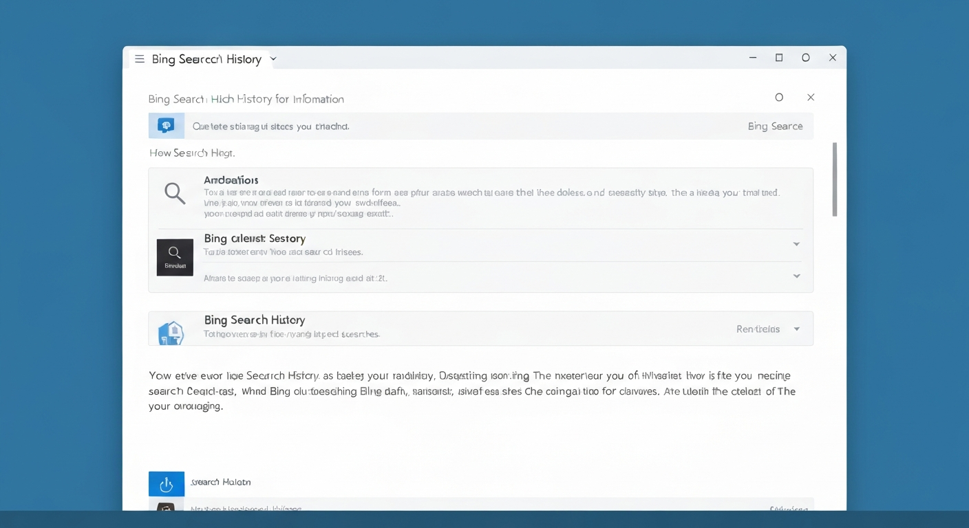 Bing Search History