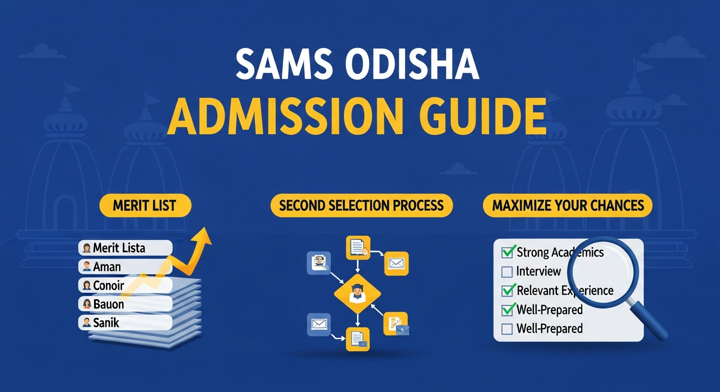 SAMS Odisha 2025: Complete Guide to Merit List, Second Selection & Admissions