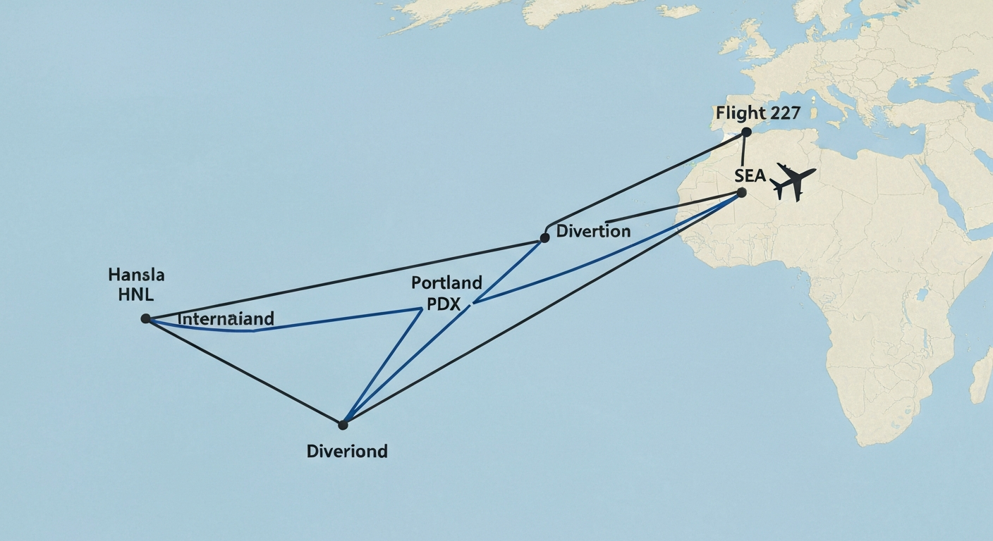 United Christchurch SFO Diverted to Honolulu