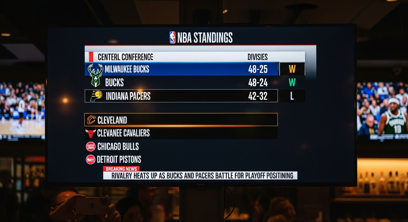 Pacers vs Milwaukee Bucks Standings
